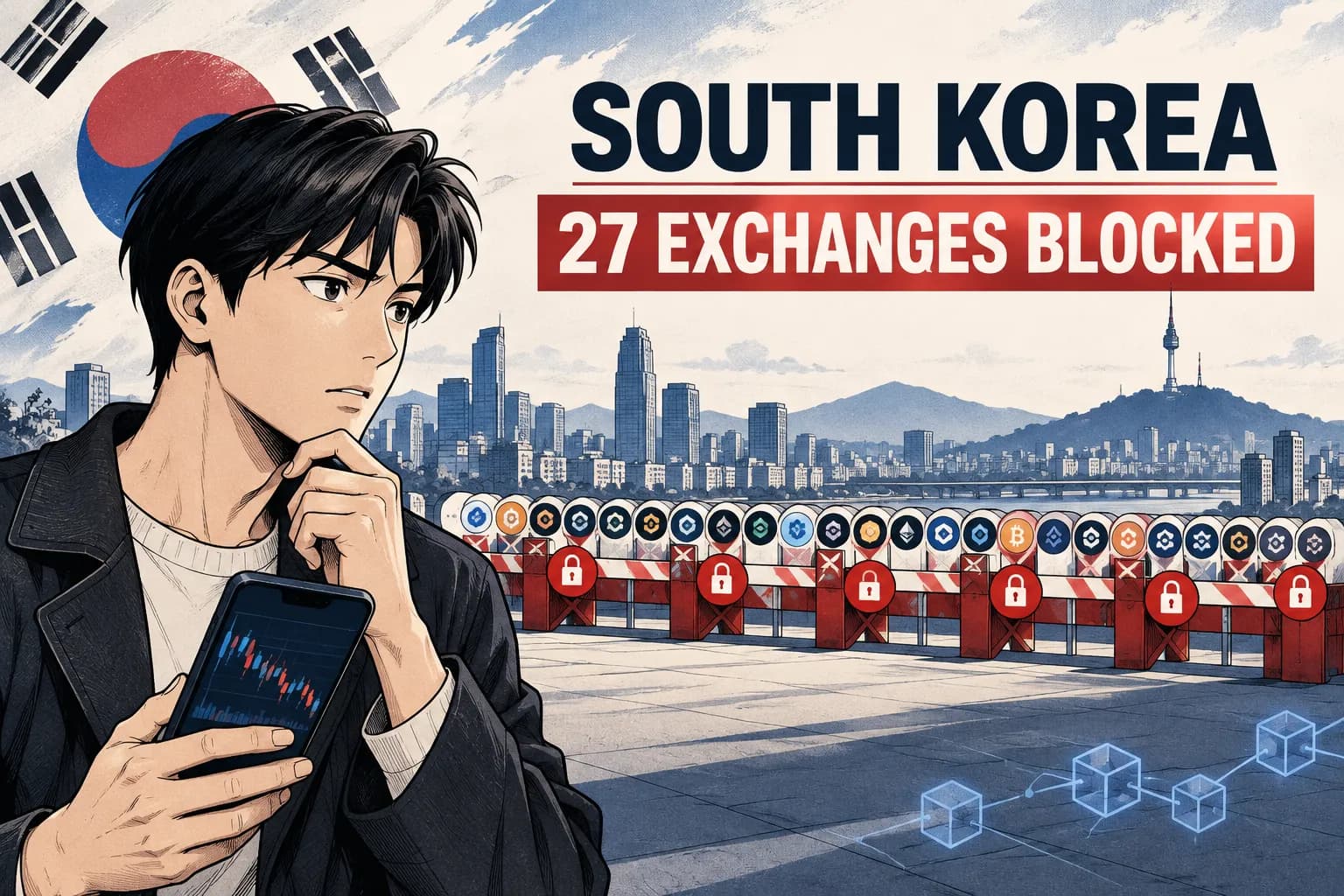 South Korea Crypto Exchange Restrictions: 27 Blocked