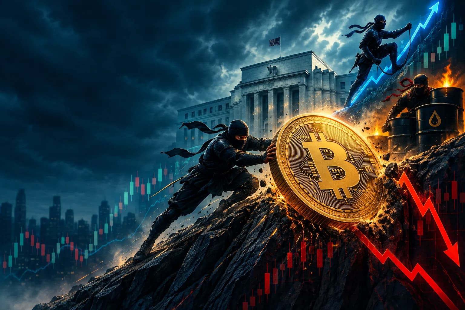 Bitcoin Slides as Rising Treasury Yields and Oil Prices Fuel Fed Rate Hike Fears
