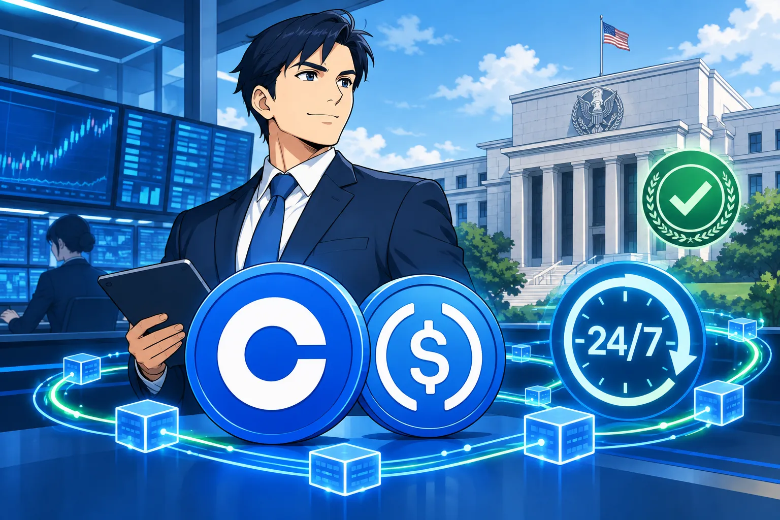 Coinbase ottiene l’approvazione CFTC per una clearinghouse di derivati USA: USDC e settlement 24/7
